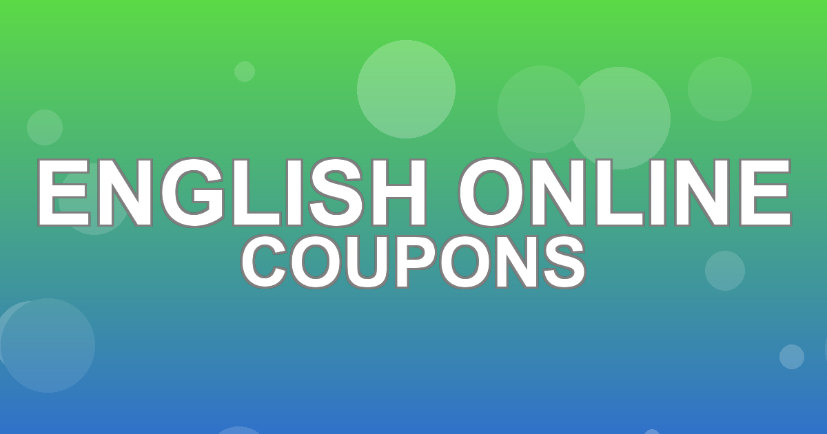 English Online Deals